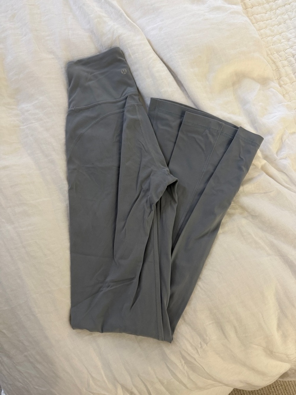 lululemon Blue-Gray High-Waist Flared Leggings
